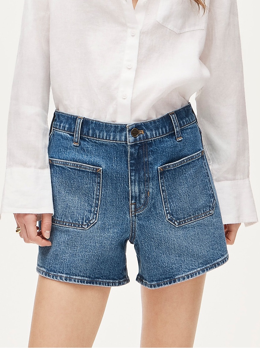 J. Crew Patch Pocket Denim Shorts Sz 27
